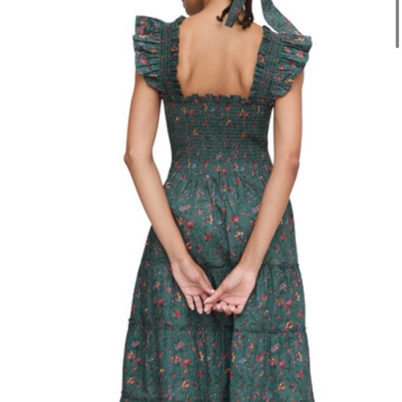 Hill House Ellie Nap Dress in Fleur Chintz Green - Picture 3 of 8